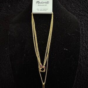 Madewell Layered Gold Necklace Set